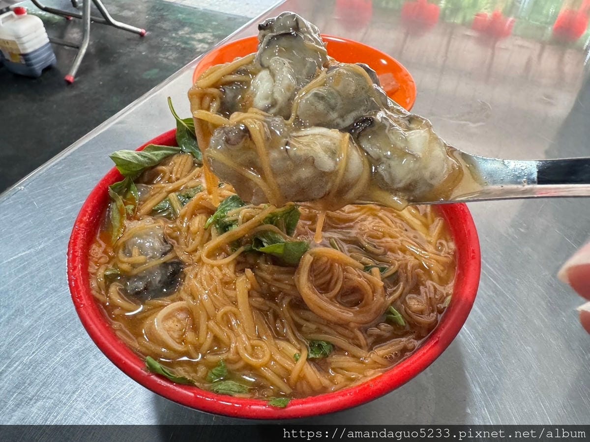 食記-新北市三重區林大腸麵線多口味麵線店,大腸鹹香大塊